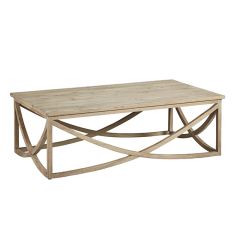 Natural Wood Wishbone Coffee Table | SHIPS FREE