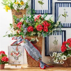 Natural Woven Hanging Wall Basket Set of 2