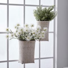 Nesting Bamboo Wall Basket Set of 2