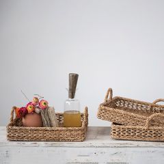 Nesting Water Hyacinth Tray Set of 3