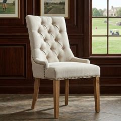 Neutral Classics Button Tufted Dining Chair