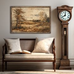 Neutral Fall Landscape Canvas Wall Art