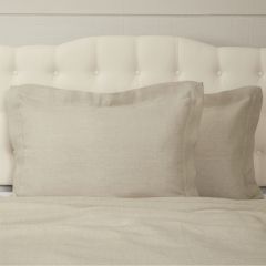 Neutral Linen Flange Edge Sham