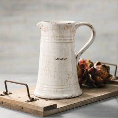 Neutral Shade Ceramic Pitcher
