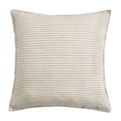 Neutral Stripe Linen Euro Sham