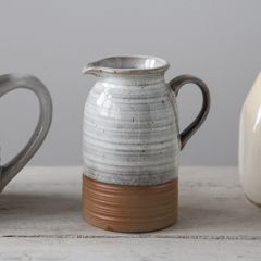 Neutral Tone Stoneware Creamer