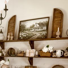 Neutral Wash Shutters Set of 2