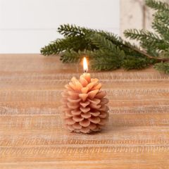 Nice and Natural Pinecone Candle Set of 3
