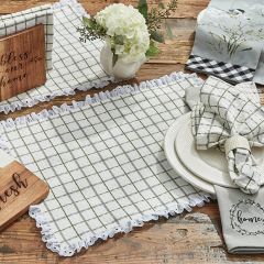 Nice and Natural Plaid Ruffled Placemat