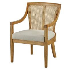 Nice and Neutral Cane Back Armchair