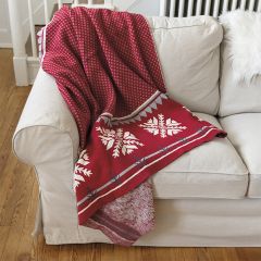 Nordic Snowflake Throw Blanket