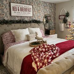 North Pole Bed and Breakfast Red White Sign