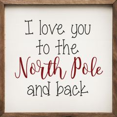 North Pole Whimsical Wall Sign