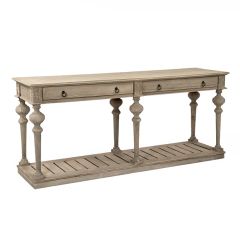 Oak Cottage 2 Drawer Console