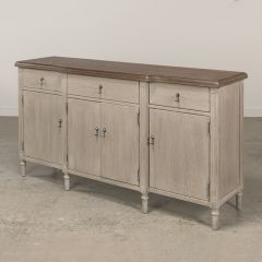 Oak Top Four Door Sideboard