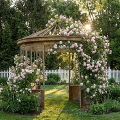 Old Estate Inspired Metal Gazebo