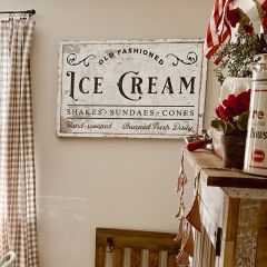 Old Fashioned Ice Cream Canvas Wall Art