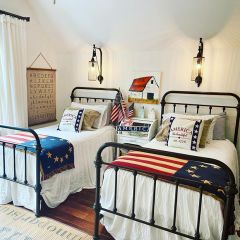 Old Glory American Flag Throw Blanket