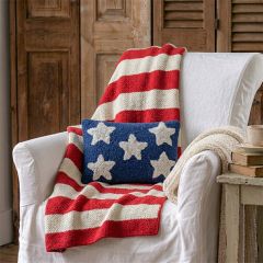Old Glory Stars Hook Pillow