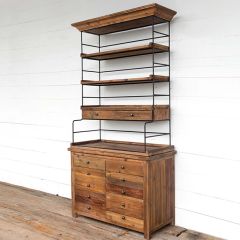 Old Pine Farmhouse Bakers Rack