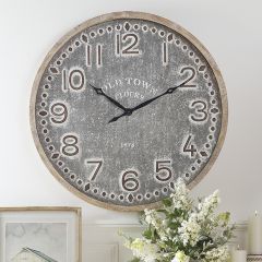 Old Town Rustic Iron Clock