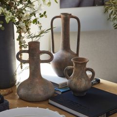 Old World Terracotta Handled Vase Collection