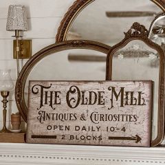 Olde Mill Canvas Wall Sign