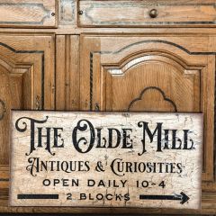 Olde Mill Canvas Wall Sign