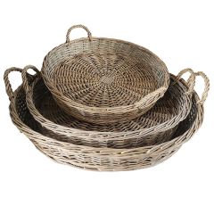 Olive Tray Nesting Baskets Set of 3