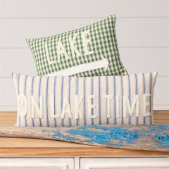 On Lake Time Rectangle Accent Pillow Set of 2