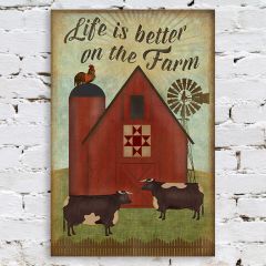 On The Farm Canvas Wall Art