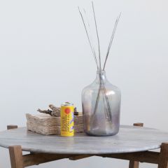 Opal Iridescent Glass Vase