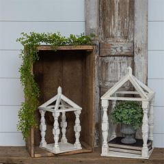 Open Frame Cottage Lantern Set of 2