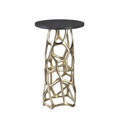 Open Frame Geometric Accent Table