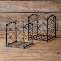Open Frame Metal Planter Box Set of 2