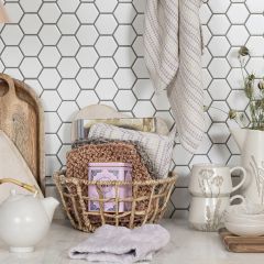 Open Frame Woven Water Hyacinth Basket