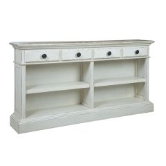 Open Shelf Four Drawer Console Table | SHIPS FREE