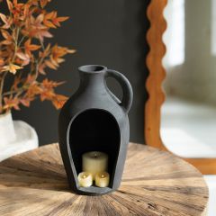 Open Side Terra Cotta Jug Vase