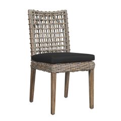Open Weave Rattan Side Chair