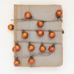 Orange Glass Ball Garland