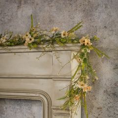 Orange Wildflower Floral Garland
