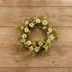 Orange Wildflower Floral Wreath