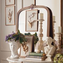 Ornate Elegance Beaded Wall Mirror