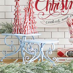 Ornate Iron Pedestal Set of 2