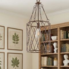 Ornate Metal Pendant Light