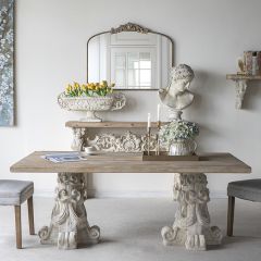 Ornate Pedestal Base Dining Table