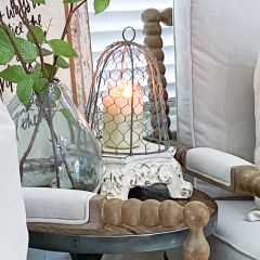 Ornate Pedestal Lamp Riser