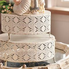 Ornate Round Table Riser, Set of 2