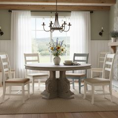 Ornate Scrolled Wood Dining Table