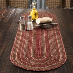 Oval Jute Farmhouse Table Runner